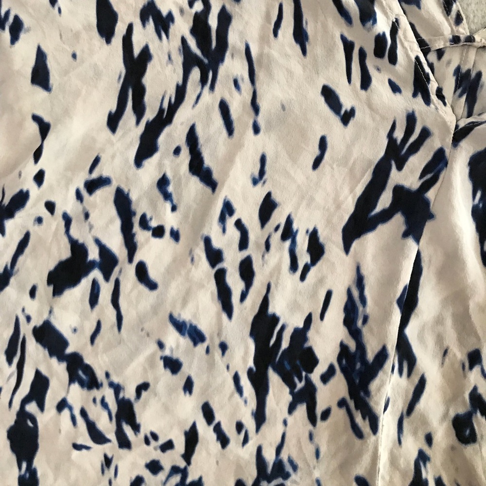 Cynthia Rowley silk watercolor blouse size S - Picture 4 of 4